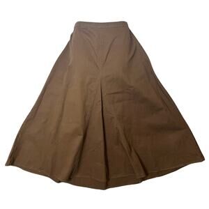 VTG Liz Claiborne Brown Denim A-Line Skirt y2k Dark Academia Gilmore Girls sz 16